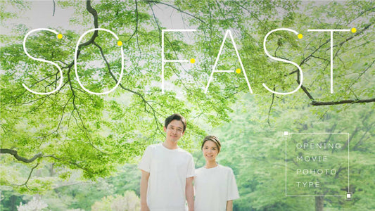 商品の新郎新婦とタイトル